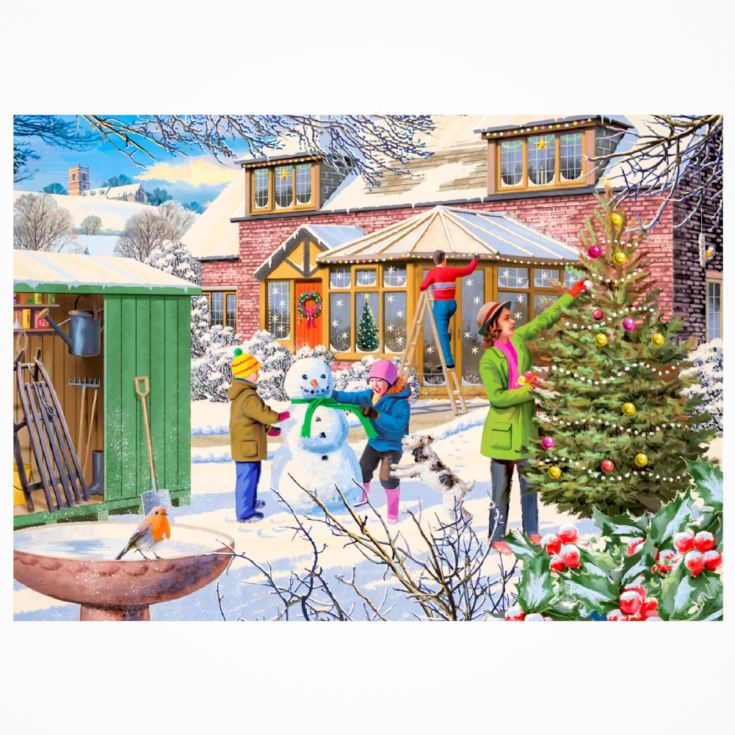 Family Time at Christmas 4 pack 1000 Piece Jigsaw Puzzles product image