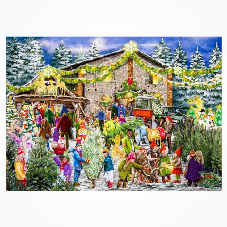 Deluxe Christmas Tree Farm 2 pack 1000 Piece Jigsaw Puzzles product image
