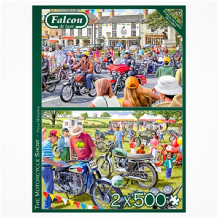 Motorcycle Show 2 x 500pc Jigsaw Puzzle product image