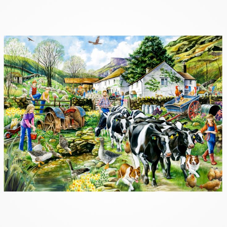 Another Day on the Farm 1000 Piece Falcon Jigsaw Puzzle product image