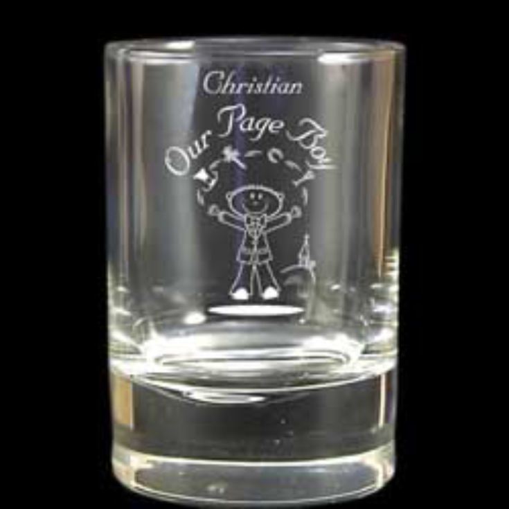 Pageboy's Etched Character Juice Glass product image