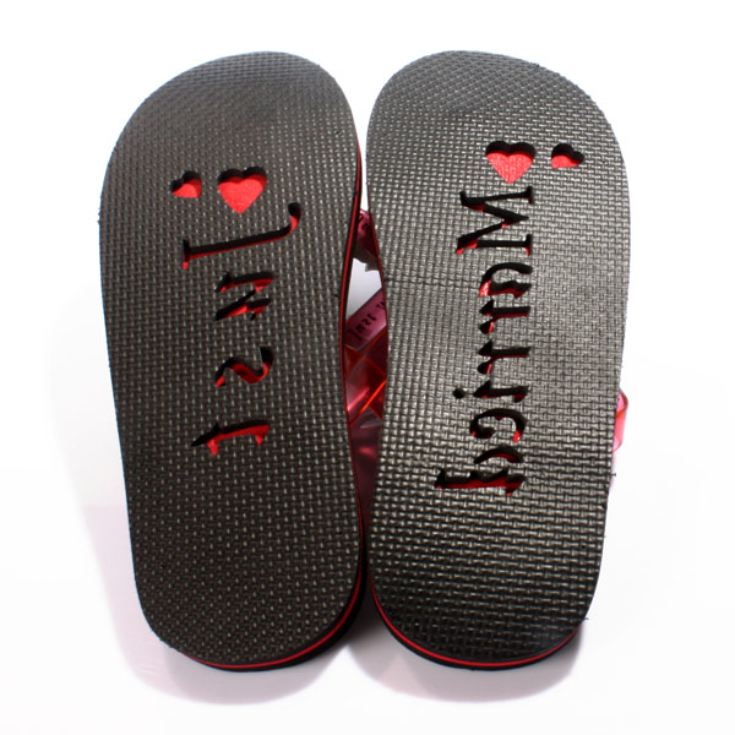 Just Married Flip Flops for Him product image