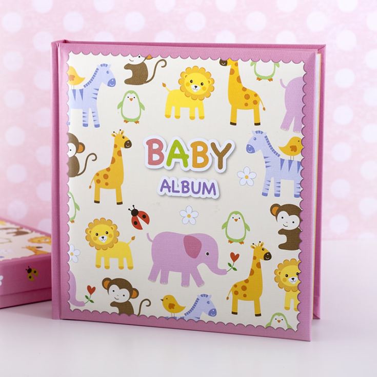 Baby Girls Zoo Photo Album With Keepsake Box product image