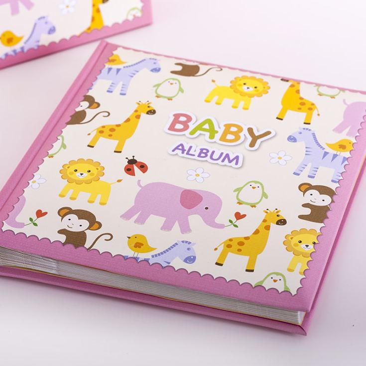 Baby Girls Zoo Photo Album With Keepsake Box product image