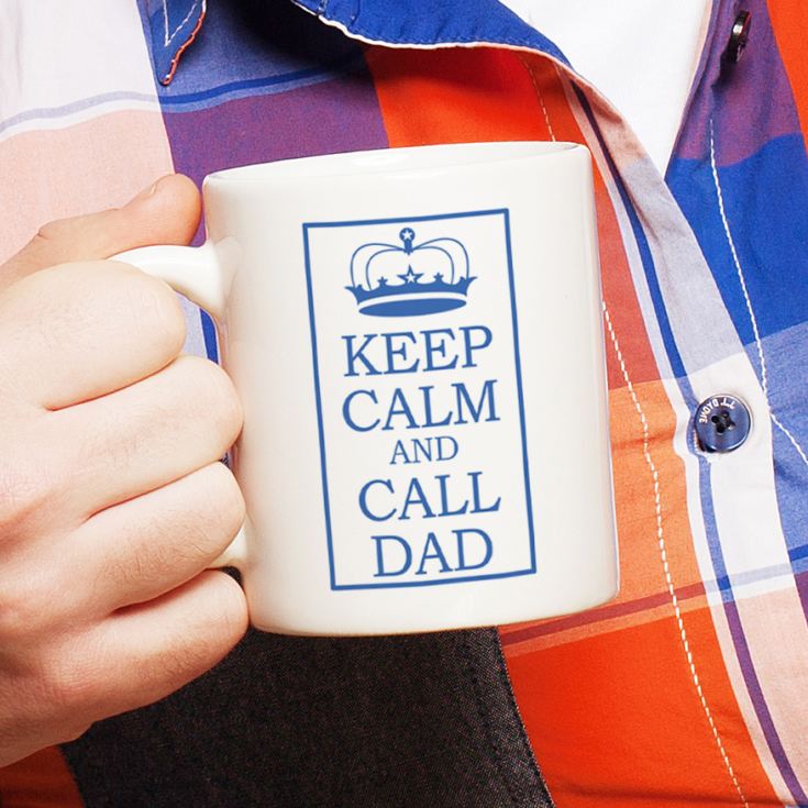 Keep Calm and Call Dad Personalised Mug product image