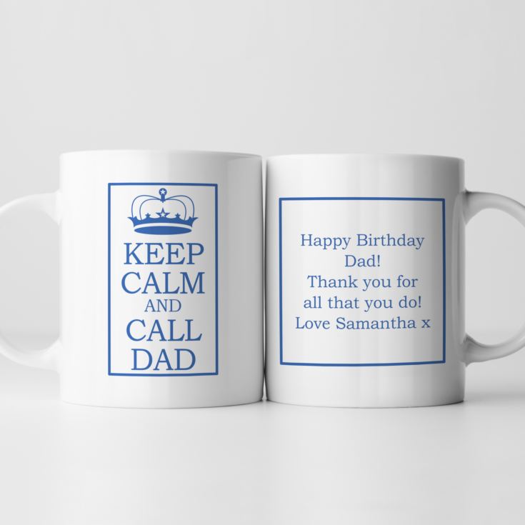 Keep Calm and Call Dad Personalised Mug product image