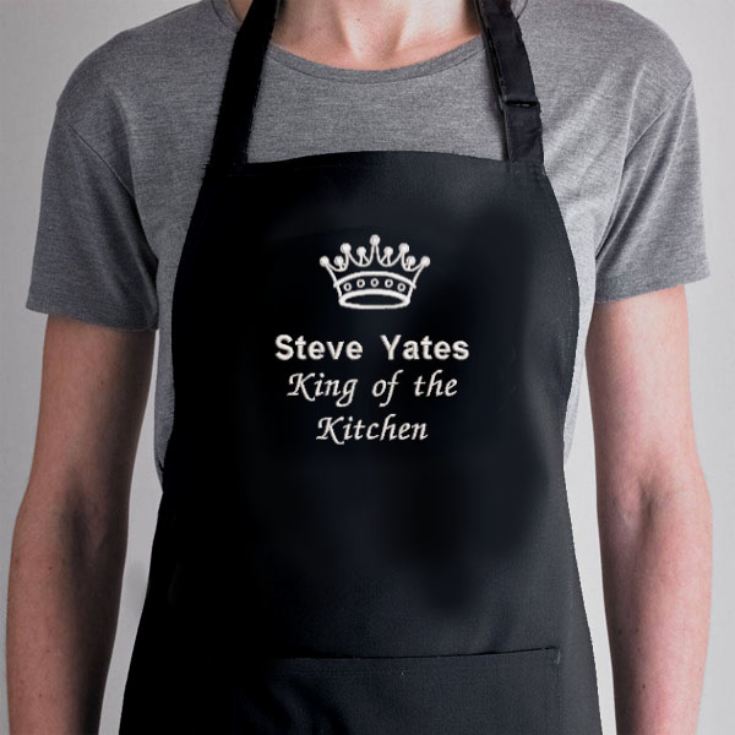 Personalised Embroidered King of the Kitchen Apron product image