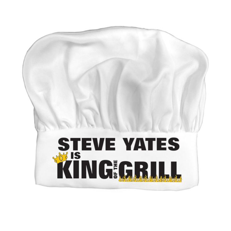 Personalised King of the Grill BBQ Chefs Hat product image