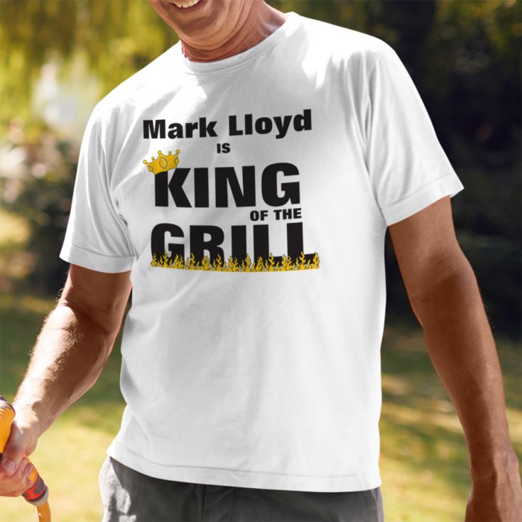 King of the Grill Personalised T-Shirt product image