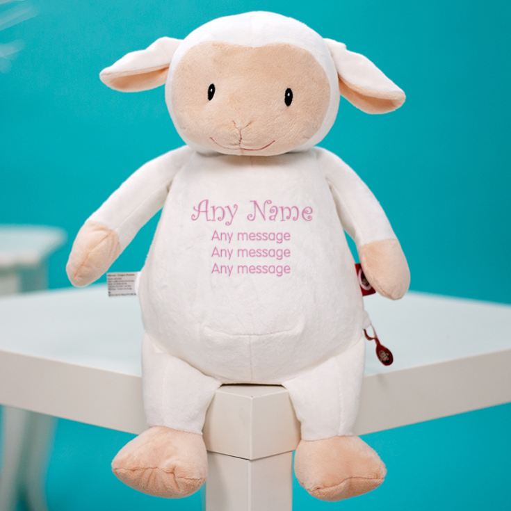 Personalised Embroidered Cubbies Lamb Soft Toy product image