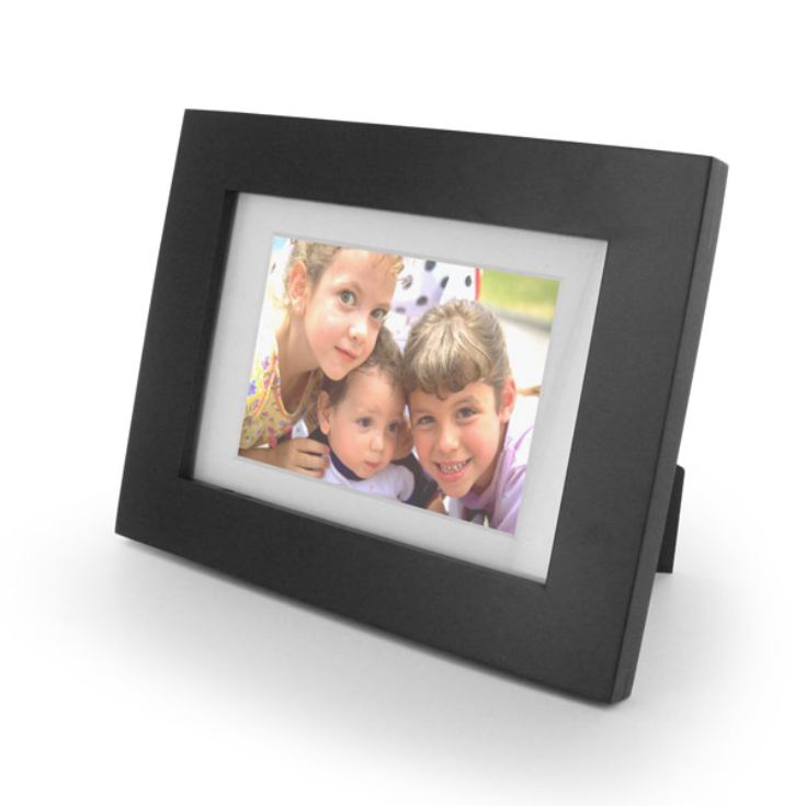 Engraved Black Wood Photo Frame product image
