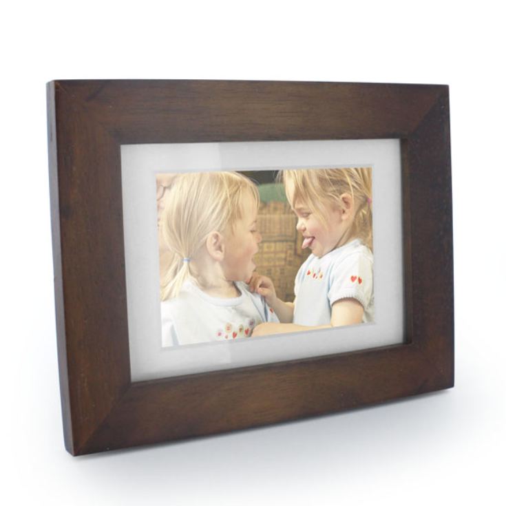 Engraved Dark Oak Wooden Photo Frame product image