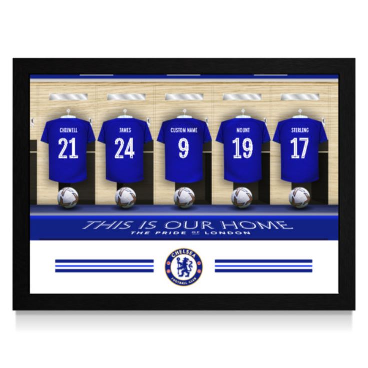 Personalised Chelsea Dressing Room Framed Photo product image