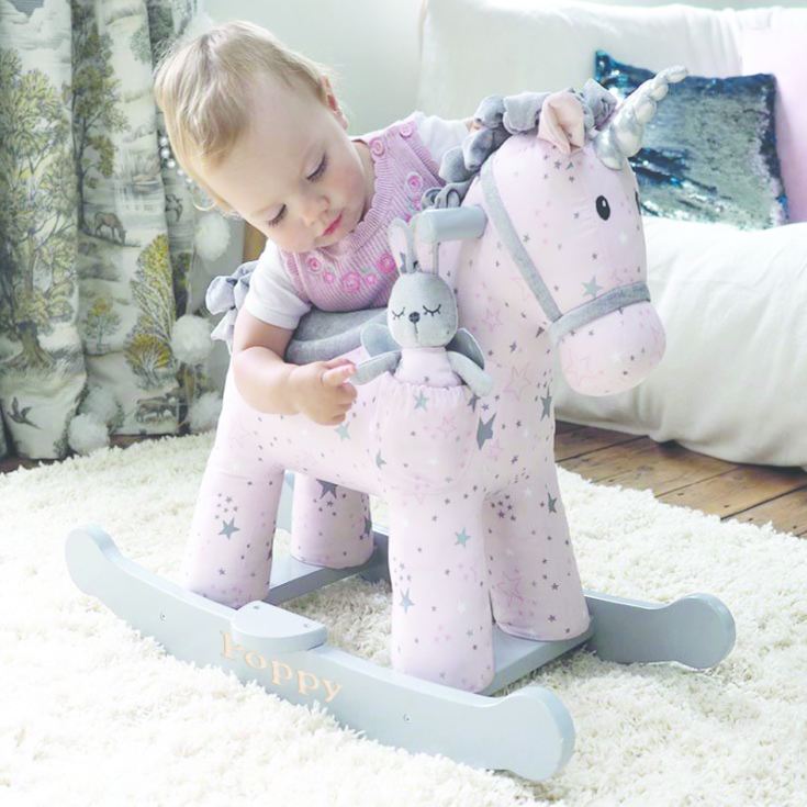 Personalised Celeste And Fae Rocking Unicorn product image