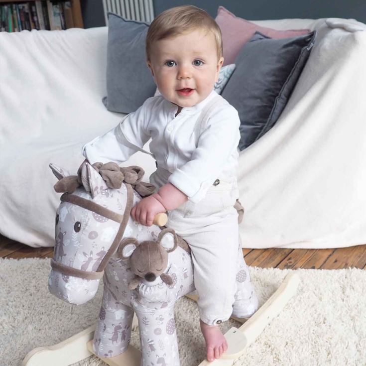 Biscuit & Skip Personalised Rocking Horse 9 Months + product image