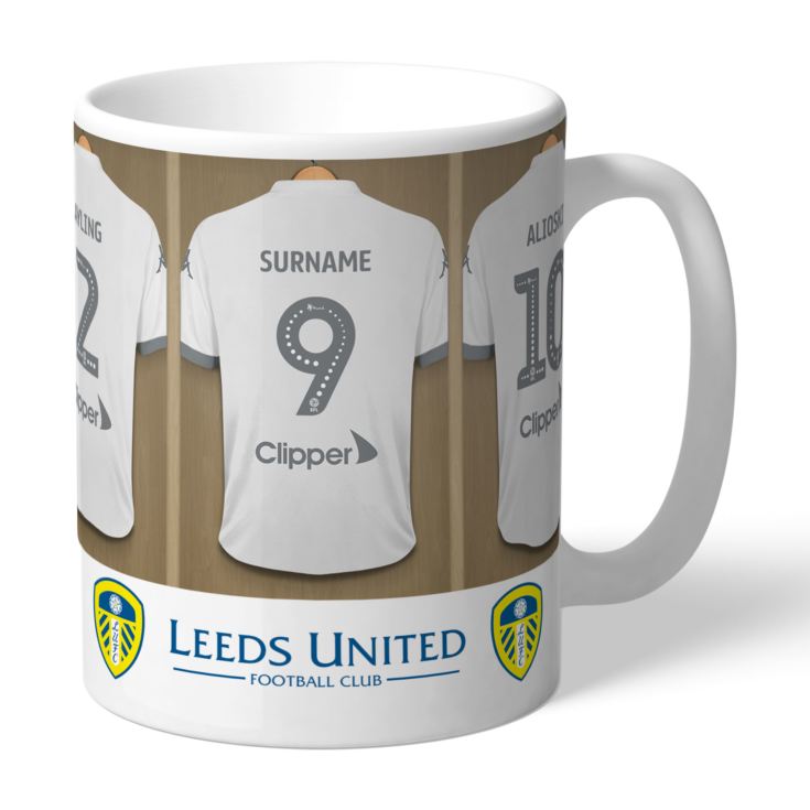 Personalised Leeds United FC Dressing Room Mug The Gift Experience
