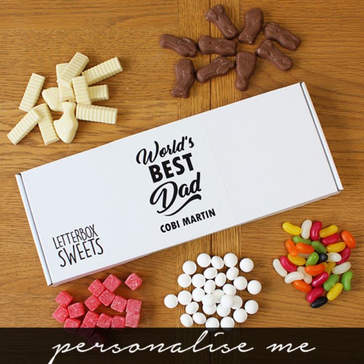 Worlds Best Dad - Personalised Letterbox Sweets product image