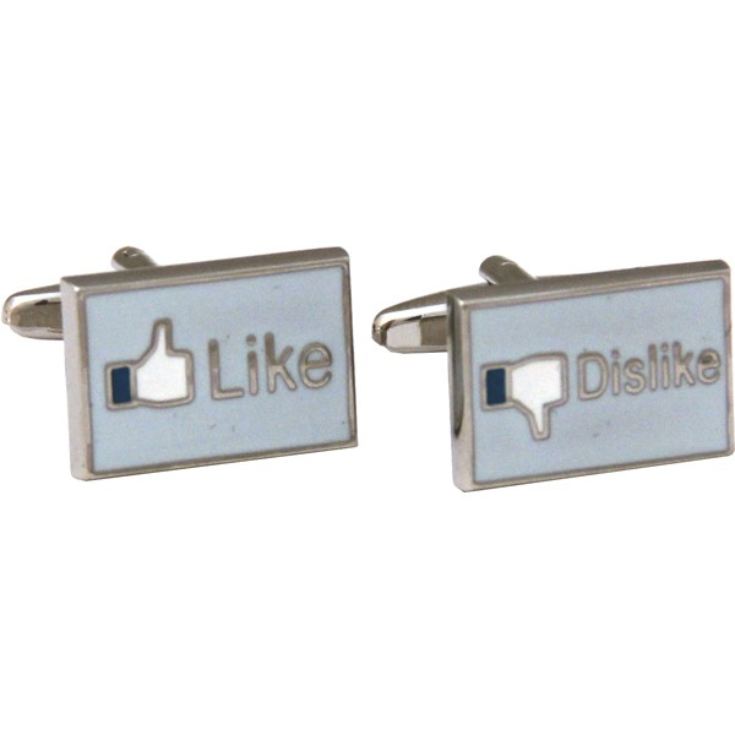 Like Dislike Social Media Cufflinks in Personalised Box product image
