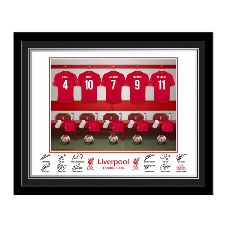 Personalised Football Dressing Room Framed Photo product image