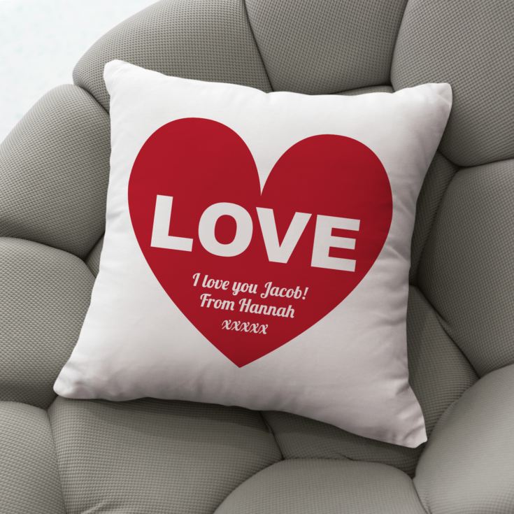 Personalised Love Cushion product image