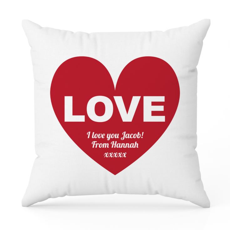 Personalised Love Cushion product image