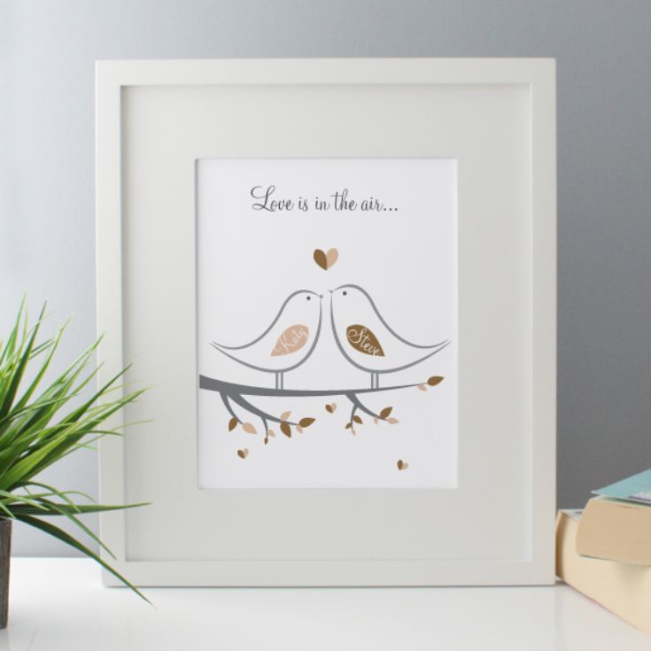 Love Is In The Air Personalised Framed Print product image