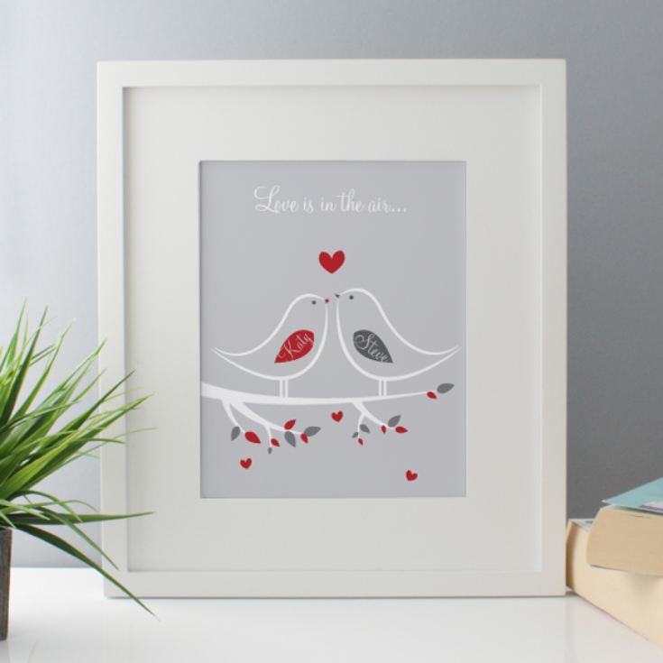 Love Is In The Air Personalised Framed Print product image