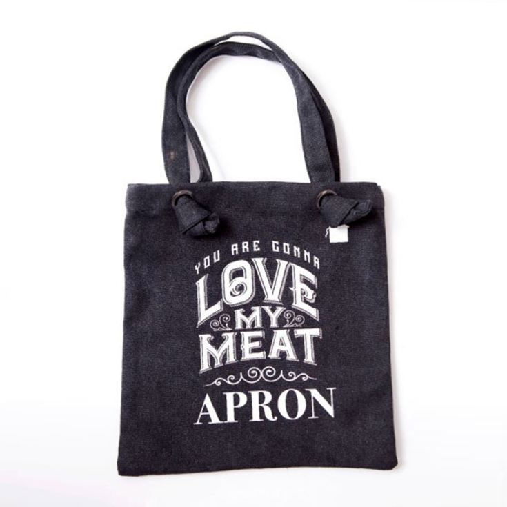 Man Canvas Apron - Love My Meat product image