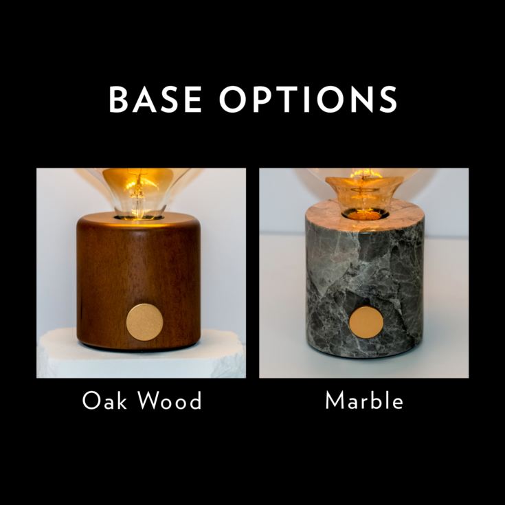 Personalised LED Any Name or Word Glass Bulb & Stand product image