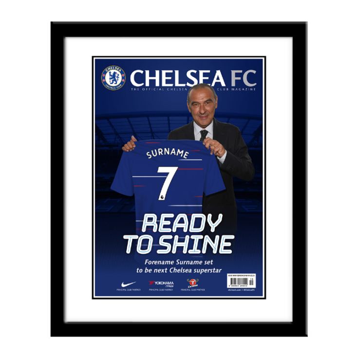 Personalised Chelsea Magazine Cover - Framed product image