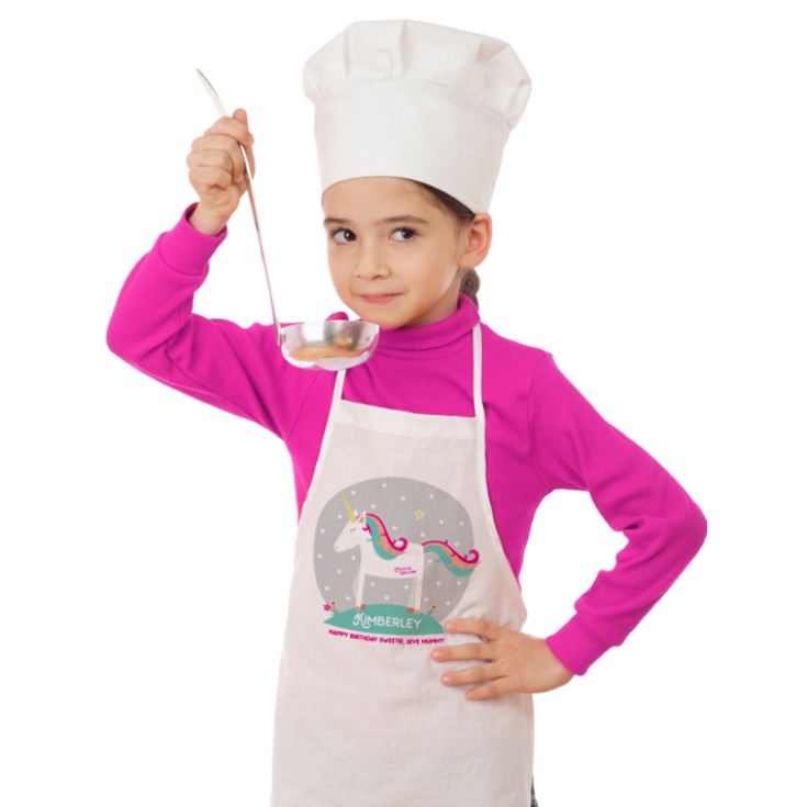 Personalised Magical Unicorn Childrens Apron product image