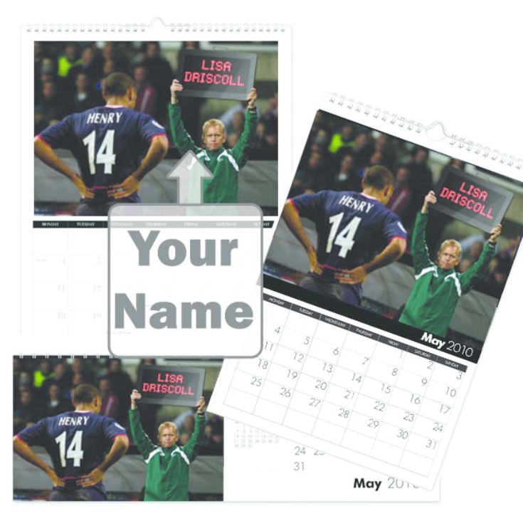 Football Legends Personalised Calendar product image