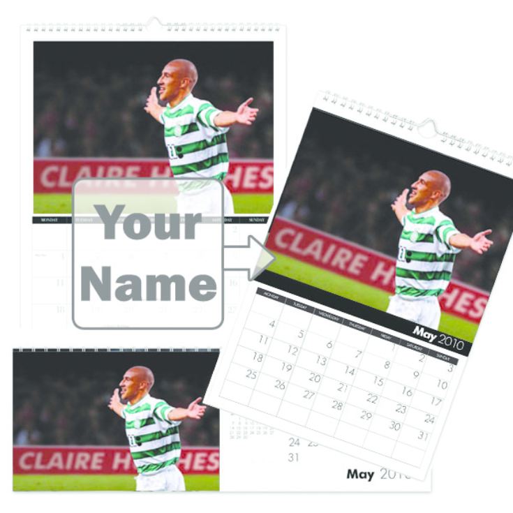 Football Legends Personalised Calendar product image