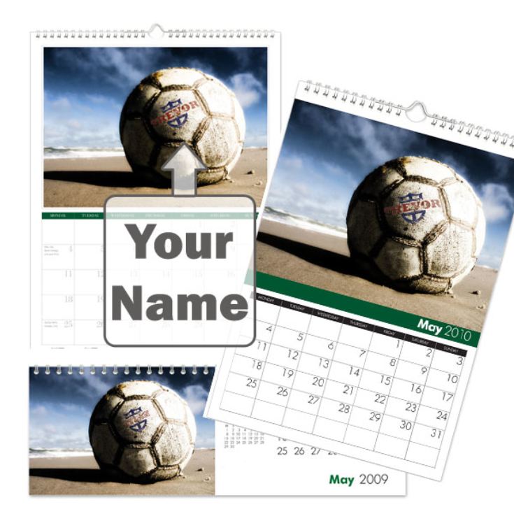 Personalised Football Fan Calendar The Gift Experience