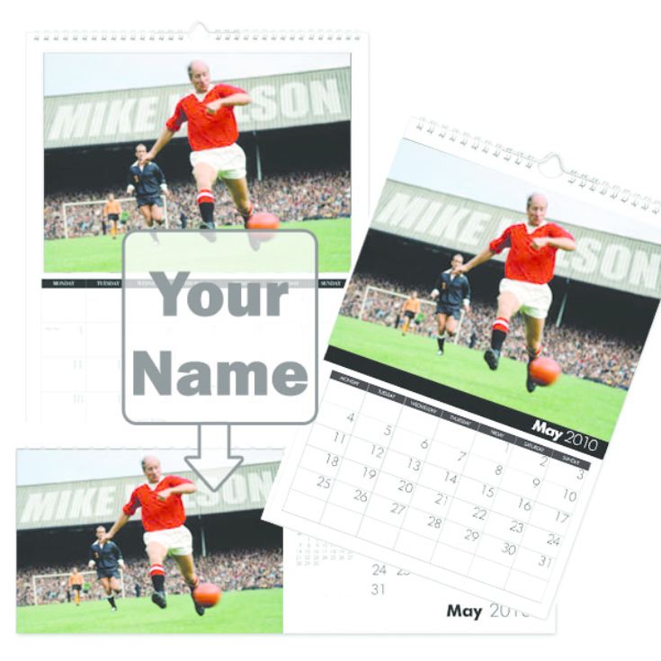 Football Legends Personalised Calendar product image