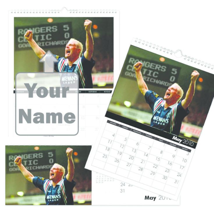 Football Legends Personalised Calendar product image