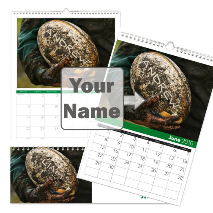 Personalised Rugby Calendar product image