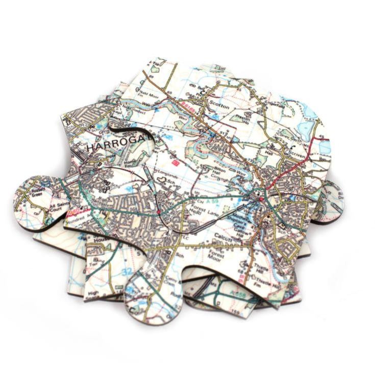 Personalised Map Jigsaw Coasters - Landranger product image