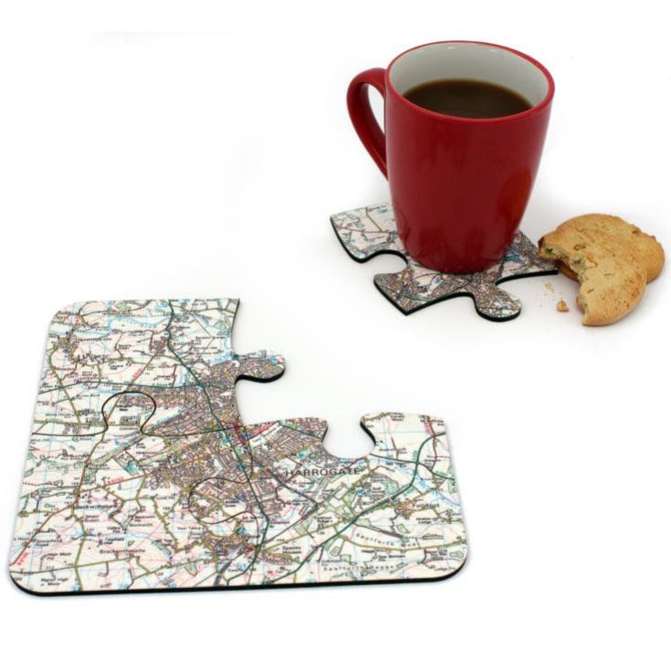 Personalised Map Jigsaw Coasters - Landranger product image