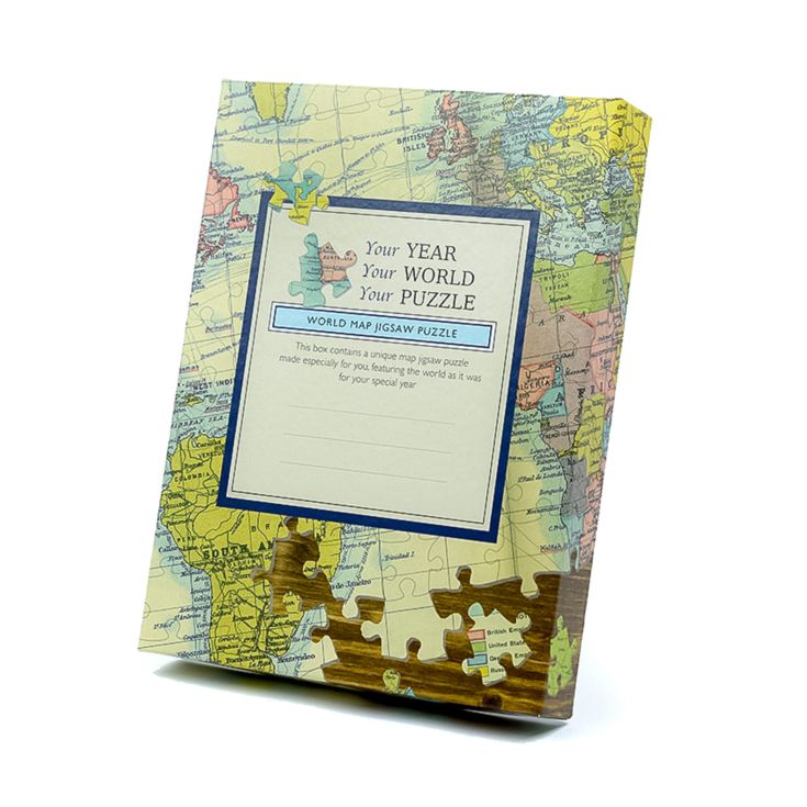 400 Piece World Map Jigsaw Puzzle (1900 to 2024) - Personalised product image