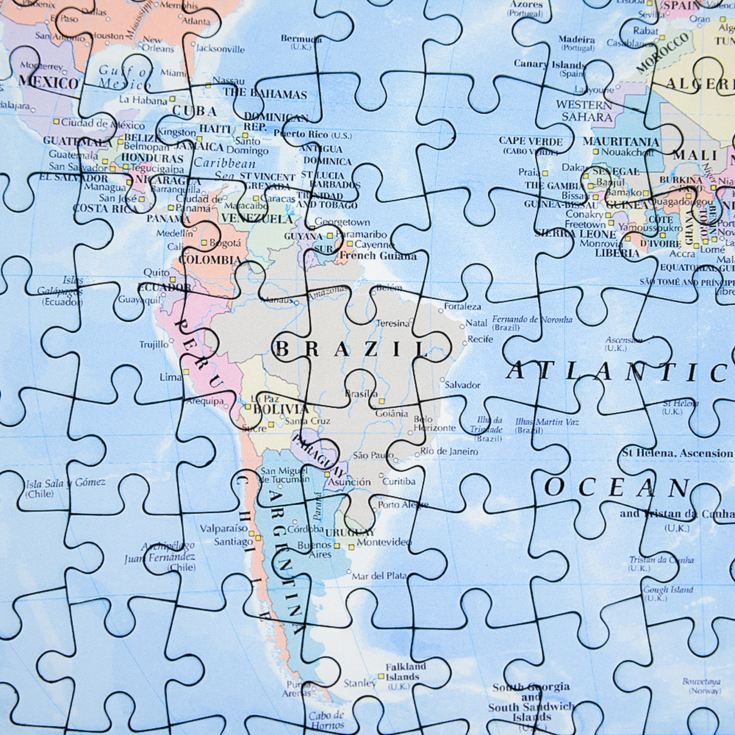 400 Piece World Map Jigsaw Puzzle (1900 to 2024) - Personalised product image