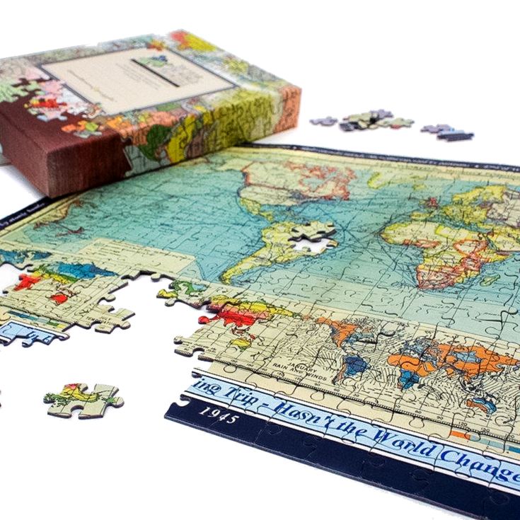 400 Piece World Map Jigsaw Puzzle (1900 to 2024) - Personalised product image