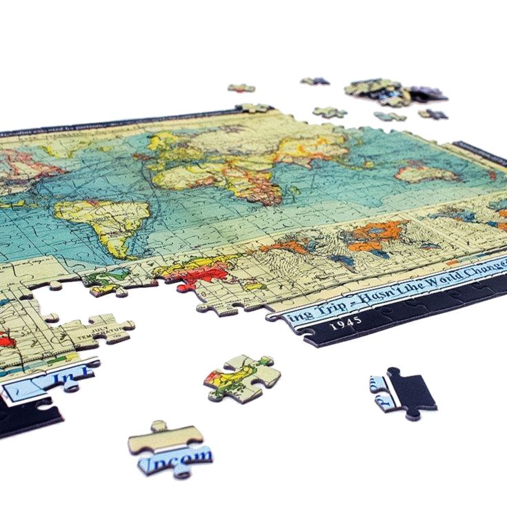 400 Piece World Map Jigsaw Puzzle (1900 to 2024) - Personalised product image