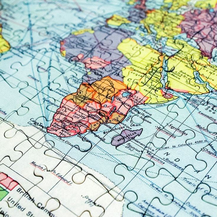 400 Piece World Map Jigsaw Puzzle (1900 to 2024) - Personalised product image