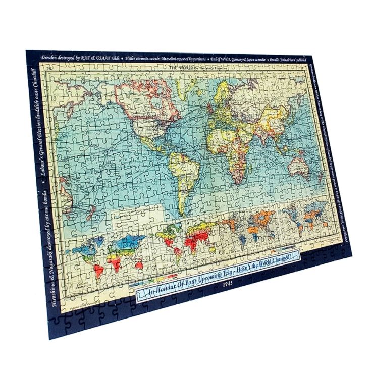 400 Piece World Map Jigsaw Puzzle (1900 to 2024) - Personalised product image