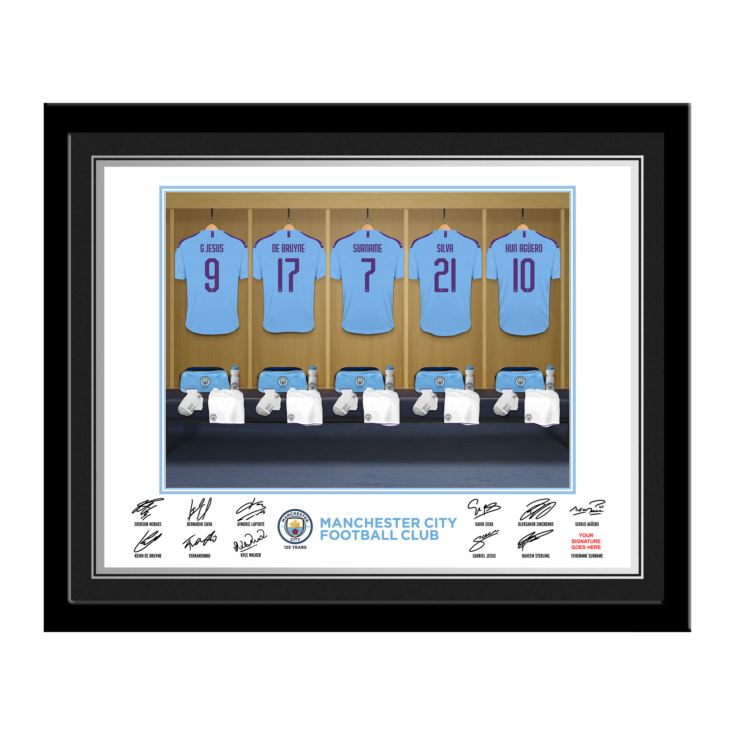 Personalised Football Dressing Room Framed Photo product image