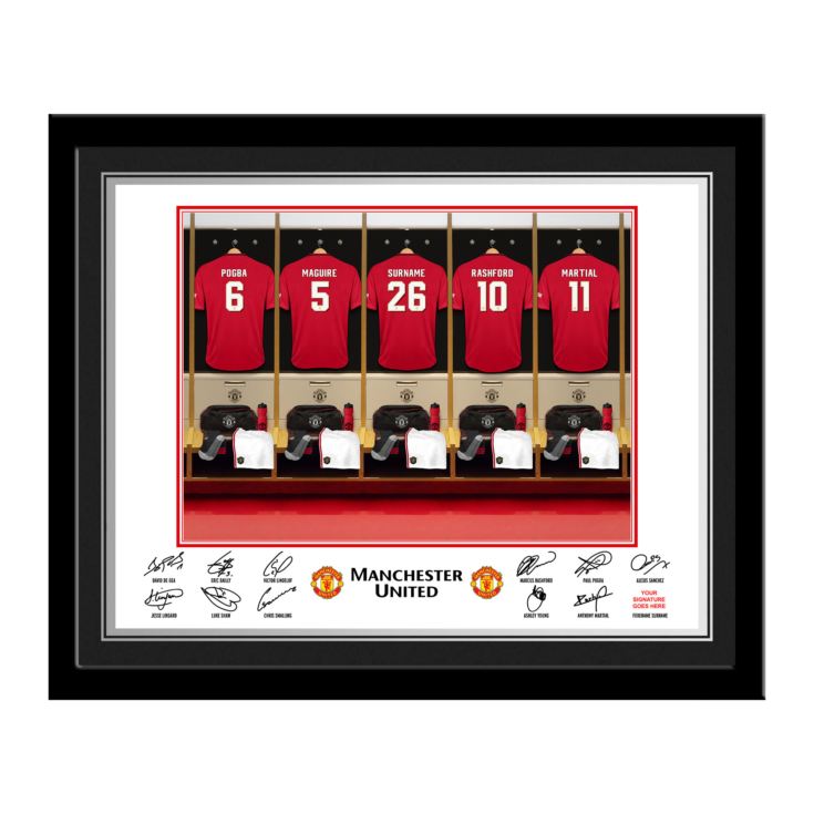 Personalised Football Dressing Room Framed Photo product image