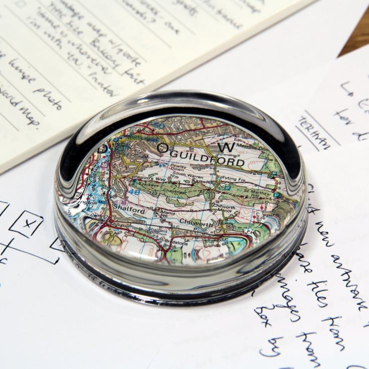 Personalised Map Paperweight product image