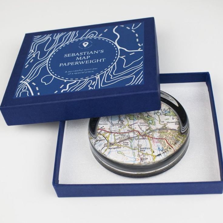 Personalised Map Paperweight product image