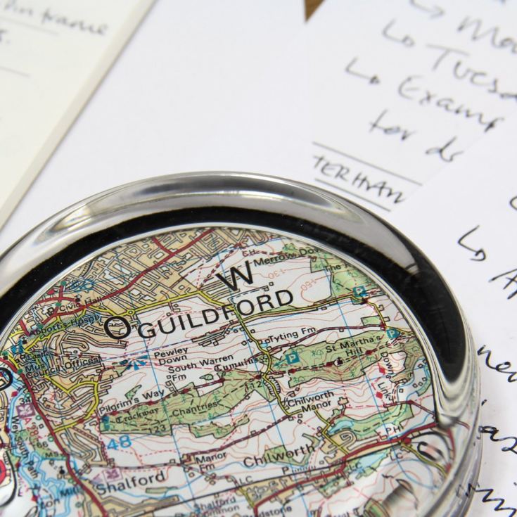 Personalised Map Paperweight product image